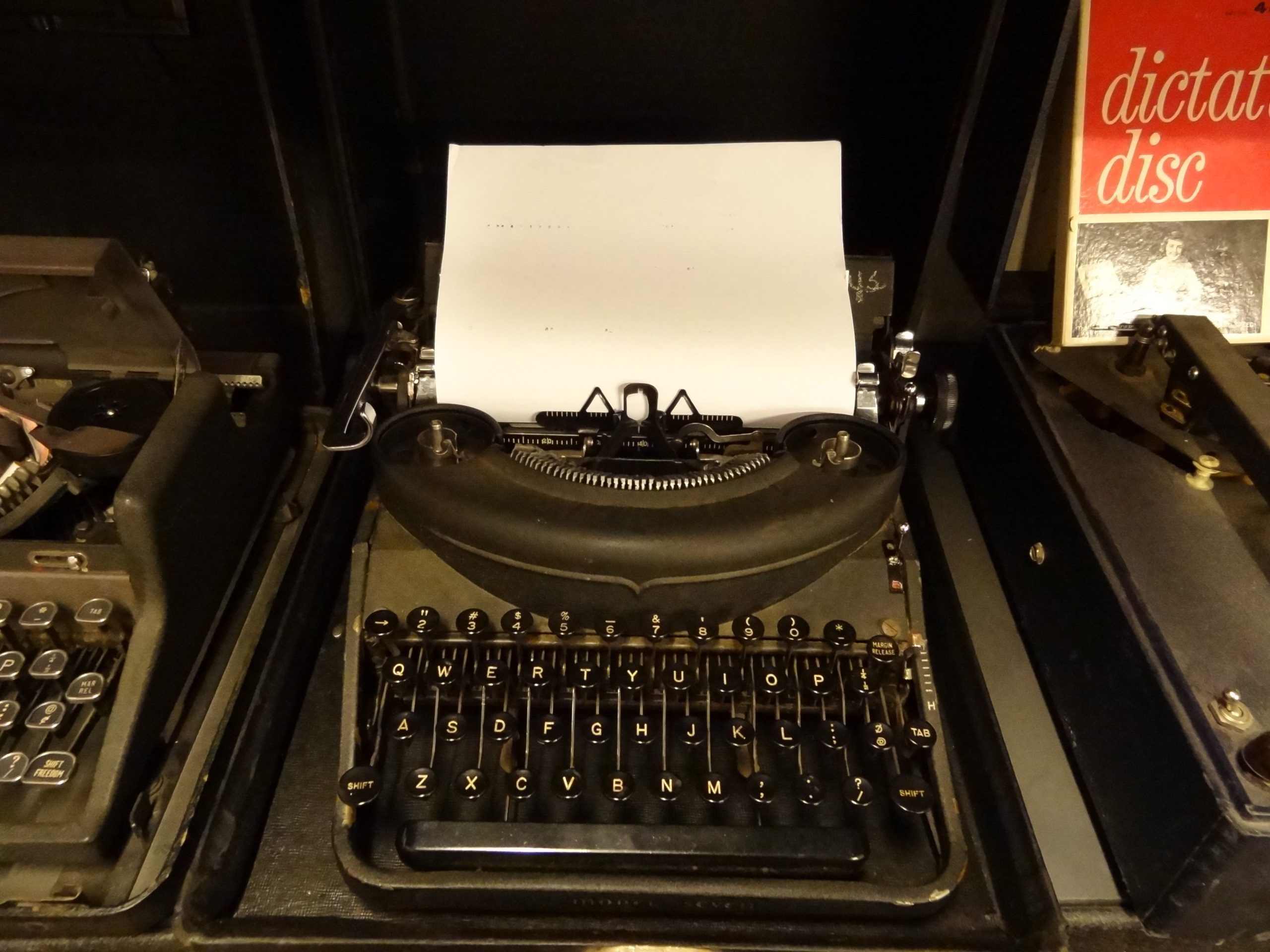 Remington Typewriter with Paper